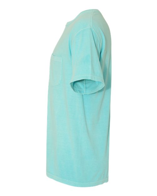 Comfort Colors 6030, Unisex Garment-dyed Heavyweight Pocket T-shirt, Chalky Mint