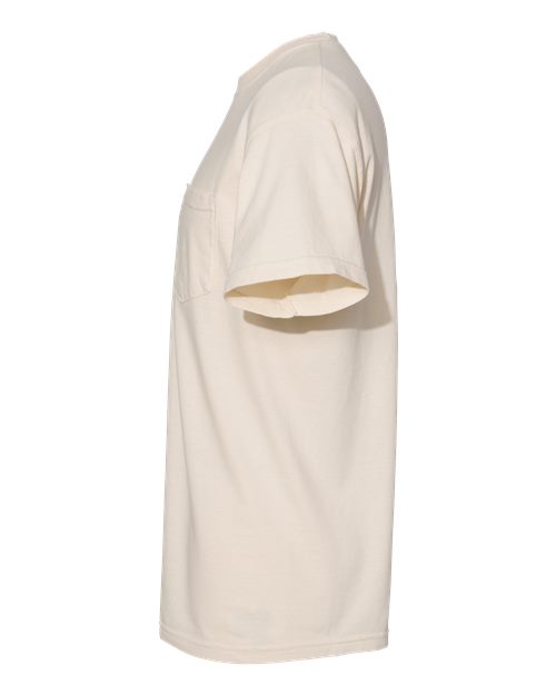 Comfort Colors 6030, Unisex Garment-dyed Heavyweight Pocket T-shirt, Ivory