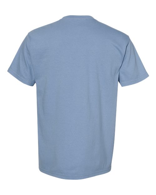 Comfort Colors 6030, Unisex Garment-dyed Heavyweight Pocket T-shirt, Washed Denim