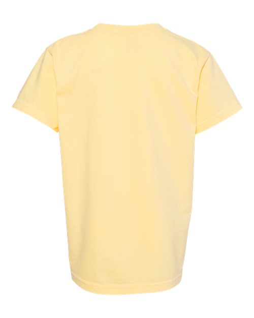 Comfort Colors 9018, Youth Garment-dyed Heavyweight T-shirt, Butter