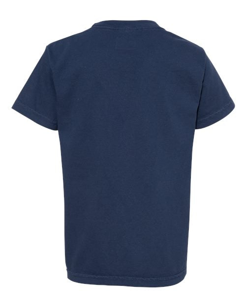 Comfort Colors 9018, Youth Garment-dyed Heavyweight T-shirt, True Navy