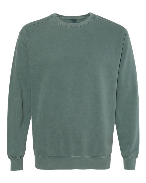 Comfort Colors 1566, Unisex Garment-dyed Crewneck Sweatshirt, Blue Spruce