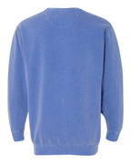 Comfort Colors 1566, Unisex Garment-dyed Crewneck Sweatshirt, Flo Blue
