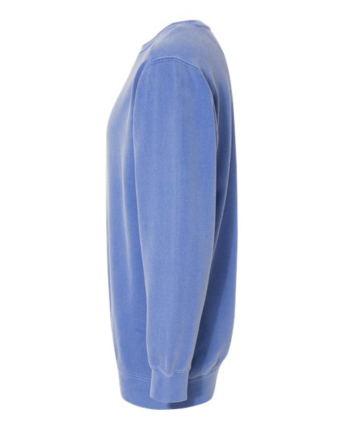 Comfort Colors 1566, Unisex Garment-dyed Crewneck Sweatshirt, Flo Blue