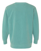 Comfort Colors 1566, Unisex Garment-dyed Crewneck Sweatshirt, Seafoam