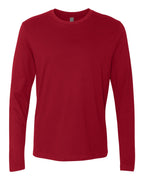 Next Level 3601, T-Shirts - Long Sleeve, Cardinal