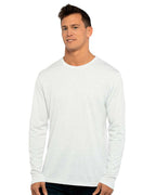 Next Level 6071, T-Shirts - Long Sleeve, Heather White