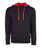 Next Level 9301, Fleece - Premium - Hood, Black/ Red