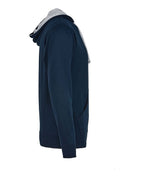 Next Level 9301, Fleece - Premium - Hood, Midnight Navy/ Heather Grey