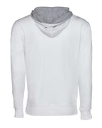 Next Level 9301, Fleece - Premium - Hood, White/ Heather Grey