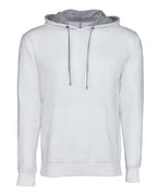 Next Level 9301, Fleece - Premium - Hood, White/ Heather Grey