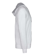 Next Level 9301, Fleece - Premium - Hood, White/ Heather Grey