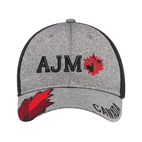 Polyester Heather / Soft Polyester Mesh 4H337M, Ajm 6 Panel Constructed Full-fit, Canada
