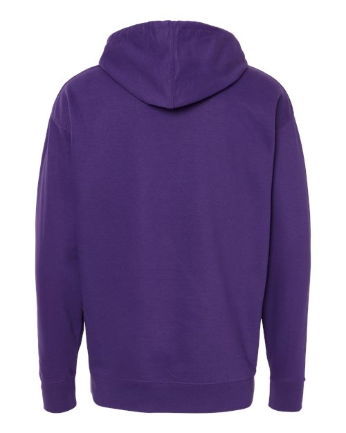 Independent Trading Co. SS4500, Unisex Midweight Hooded Sweatshirt, Purple