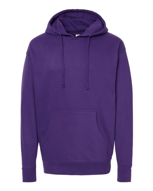 Independent Trading Co. SS4500, Unisex Midweight Hooded Sweatshirt, Purple