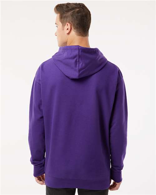 Independent Trading Co. SS4500, Unisex Midweight Hooded Sweatshirt, Purple