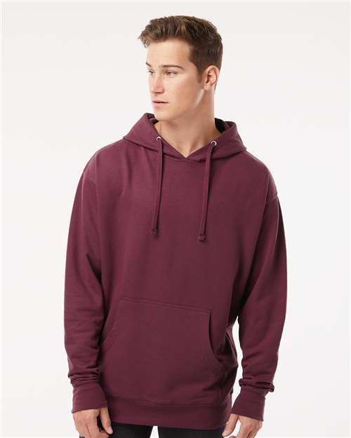 Independent Trading Co. SS4500, Unisex Midweight Hooded Sweatshirt, Maroon