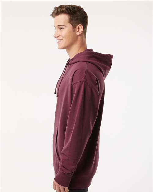 Independent Trading Co. SS4500, Unisex Midweight Hooded Sweatshirt, Maroon