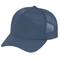 Polycotton / Polyester Mesh 5050M, Ajm 5 Panel Traditional (mesh Back), Navy