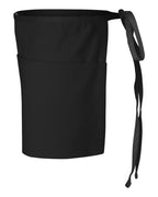 Q-Tees Q2115, Waist Apron With Pockets, Black