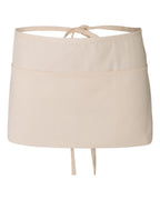 Q-Tees Q2115, Waist Apron With Pockets, Natural