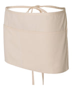 Q-Tees Q2115, Waist Apron With Pockets, Natural