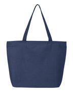 Q-Tees Q611, 25l Zippered Tote, Navy