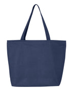 Q-Tees Q611, 25l Zippered Tote, Navy