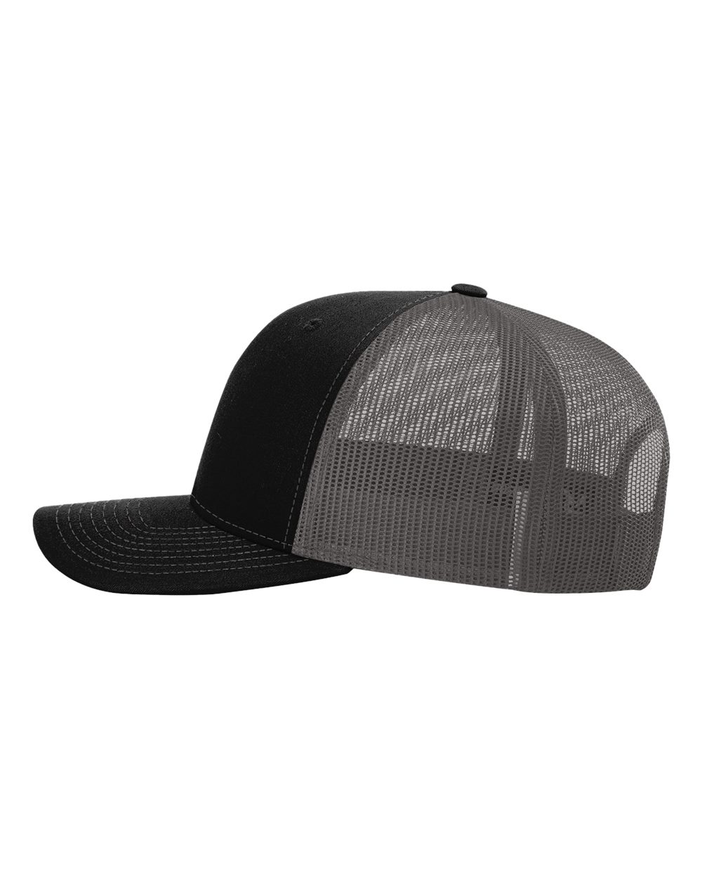 Richardson 112, Snapback Trucker Cap, Black/ Charcoal