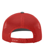 Richardson 112, Snapback Trucker Cap, Charcoal/ Red