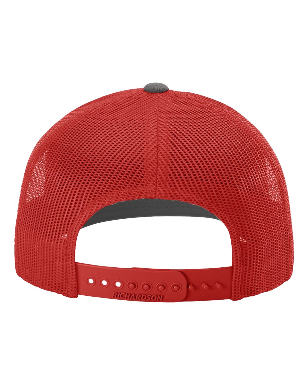 Richardson 112, Snapback Trucker Cap, Charcoal/ Red