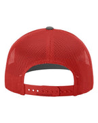 Richardson 112, Snapback Trucker Cap, Charcoal/ Red