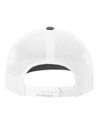 Richardson 112, Snapback Trucker Cap, Charcoal/ White