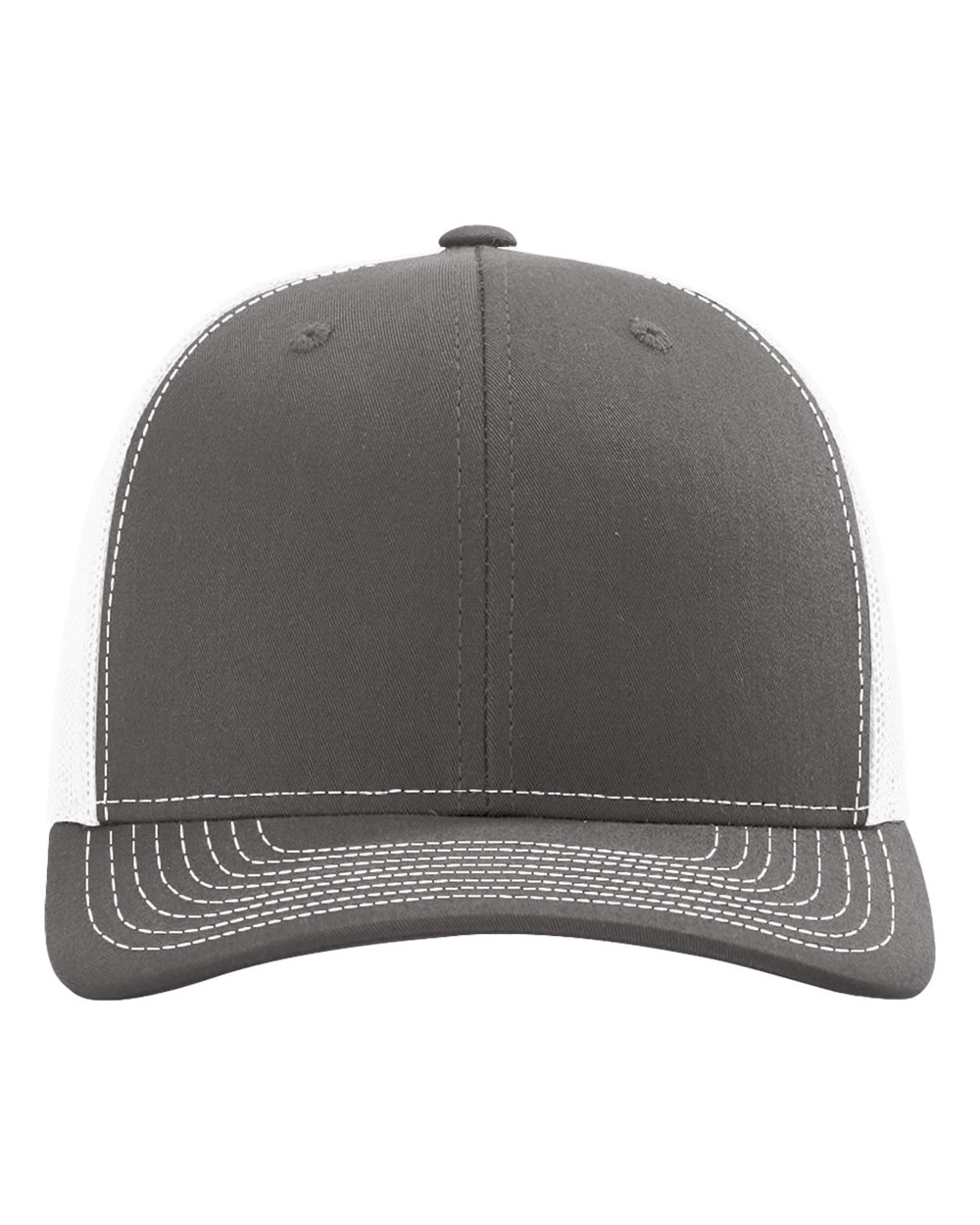 Richardson 112, Snapback Trucker Cap, Charcoal/ White