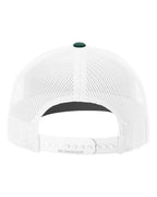 Richardson 112, Snapback Trucker Cap, Dark Green/ White