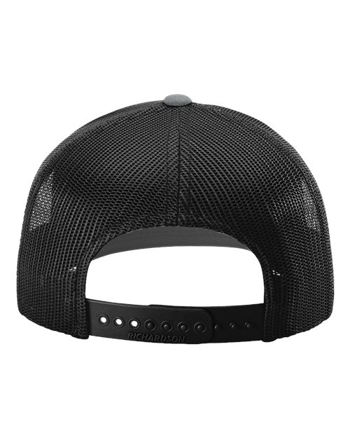 Richardson 112, Snapback Trucker Cap, Heather Grey/ Black