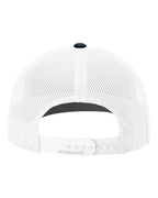Richardson 112, Snapback Trucker Cap, Navy/ White