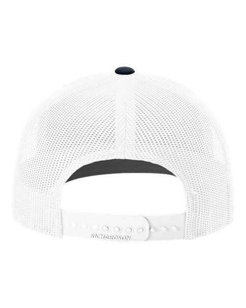 Richardson 112, Snapback Trucker Cap, Navy/ White
