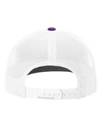 Richardson 112, Snapback Trucker Cap, Purple/ White