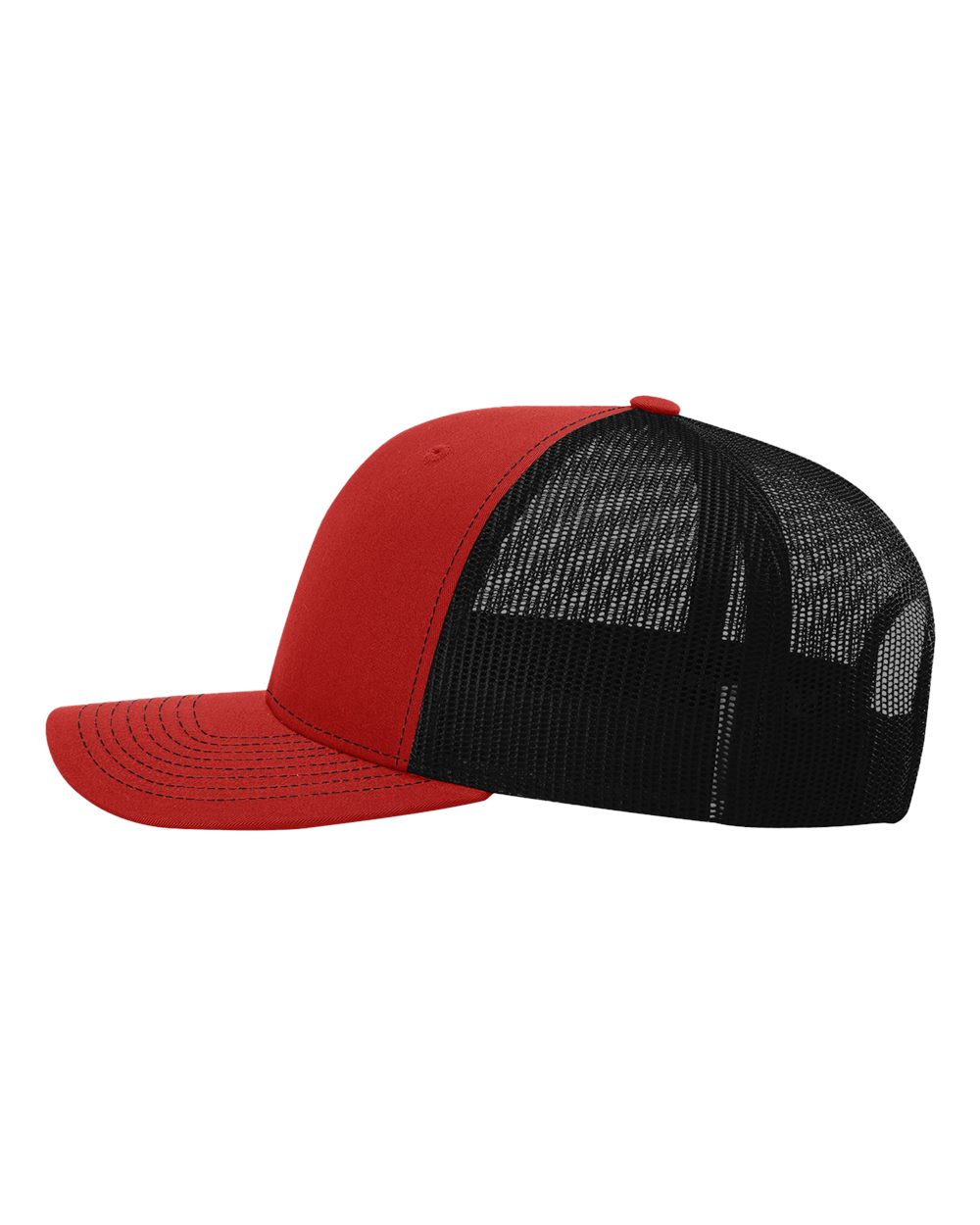 Richardson 112, Snapback Trucker Cap, Red/ Black