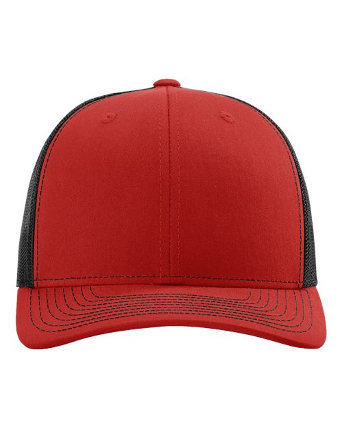 Richardson 112, Snapback Trucker Cap, Red/ Black