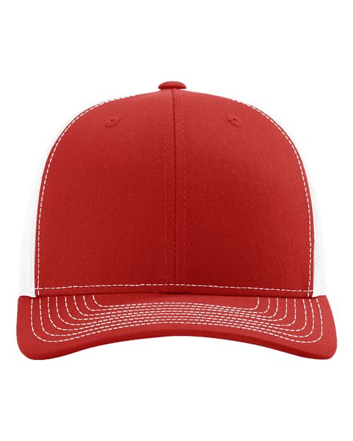Richardson 112, Snapback Trucker Cap, Red/ White