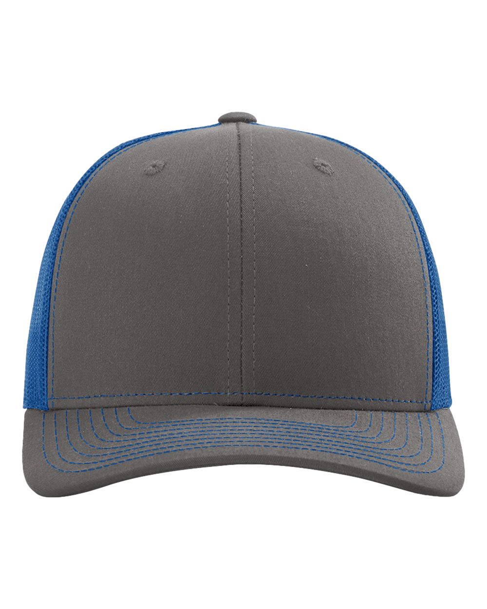 Richardson 112, Snapback Trucker Cap, Charcoal/ Royal