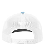 Richardson 112, Snapback Trucker Cap, Columbia Blue/ White
