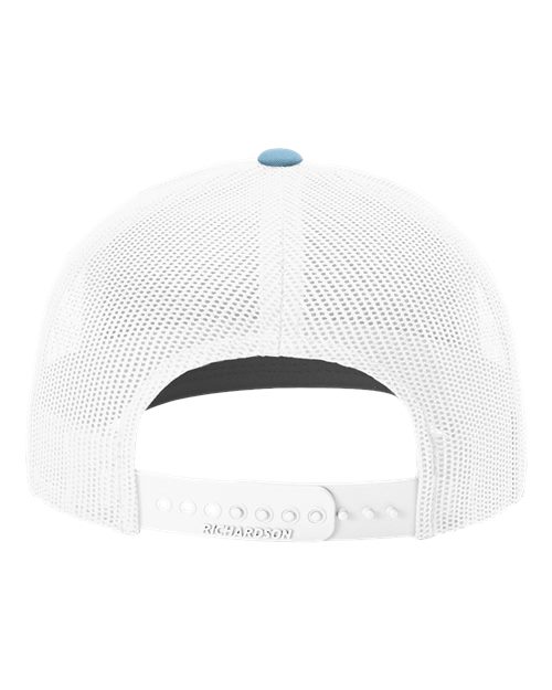 Richardson 112, Snapback Trucker Cap, Columbia Blue/ White