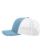 Richardson 112, Snapback Trucker Cap, Columbia Blue/ White