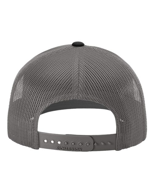 Richardson 112, Snapback Trucker Cap, Grey/ Charcoal/ Black