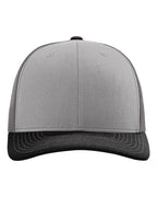 Richardson 112, Snapback Trucker Cap, Grey/ Charcoal/ Black
