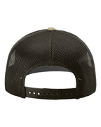 Richardson 112, Snapback Trucker Cap, Khaki/ Coffee
