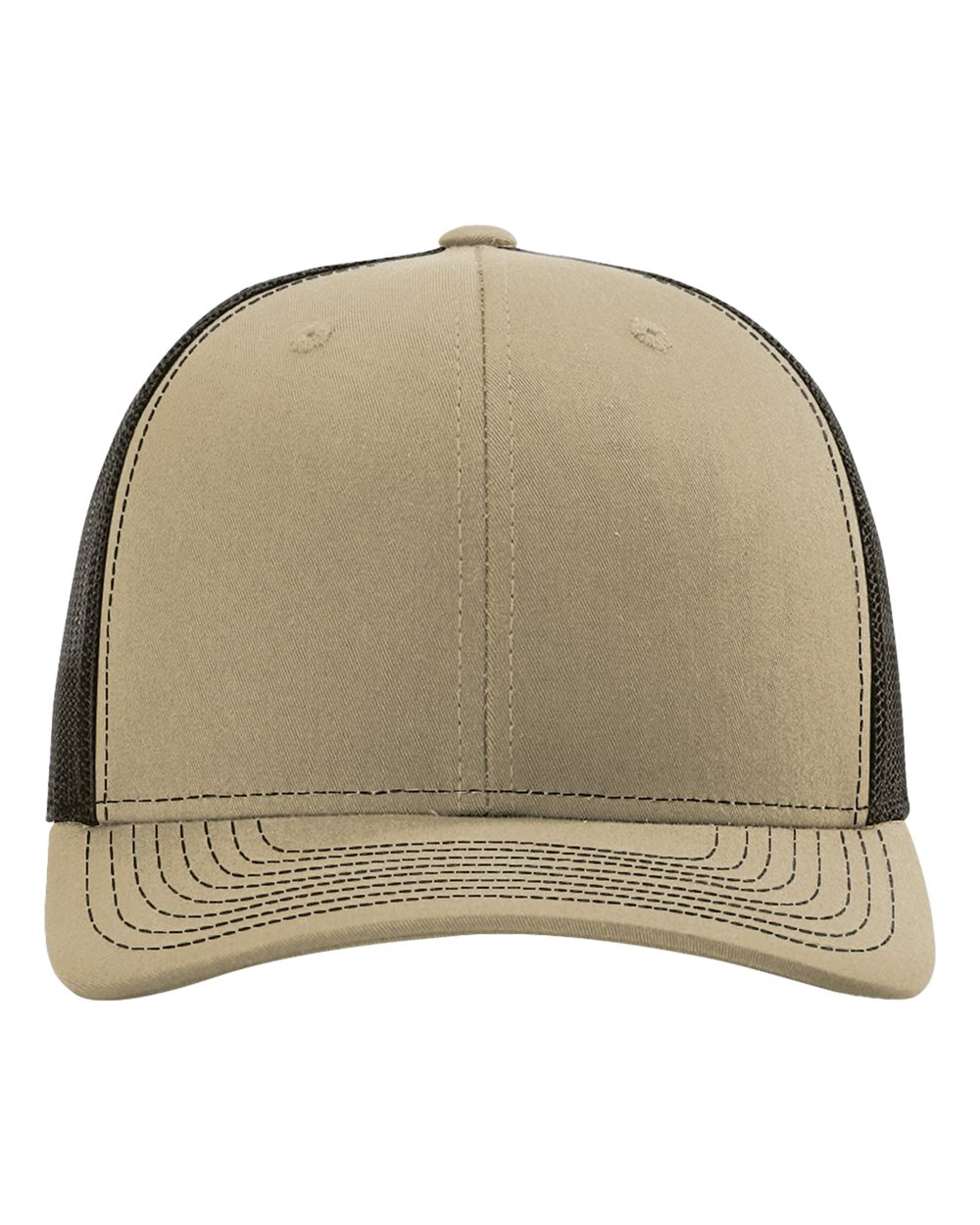 Richardson 112, Snapback Trucker Cap, Khaki/ Coffee